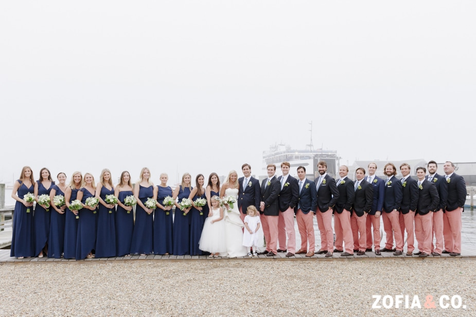 zofia and company photography, nantucket yacht club wedding
