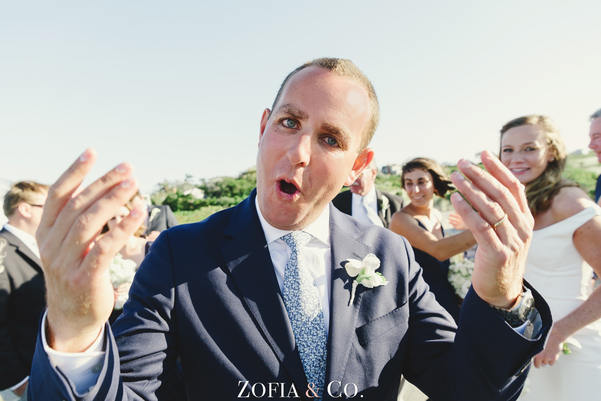 Nantucket wedding at the Wauwinet by Zofia and Co. with Barton and Gray boat, clear tent reception