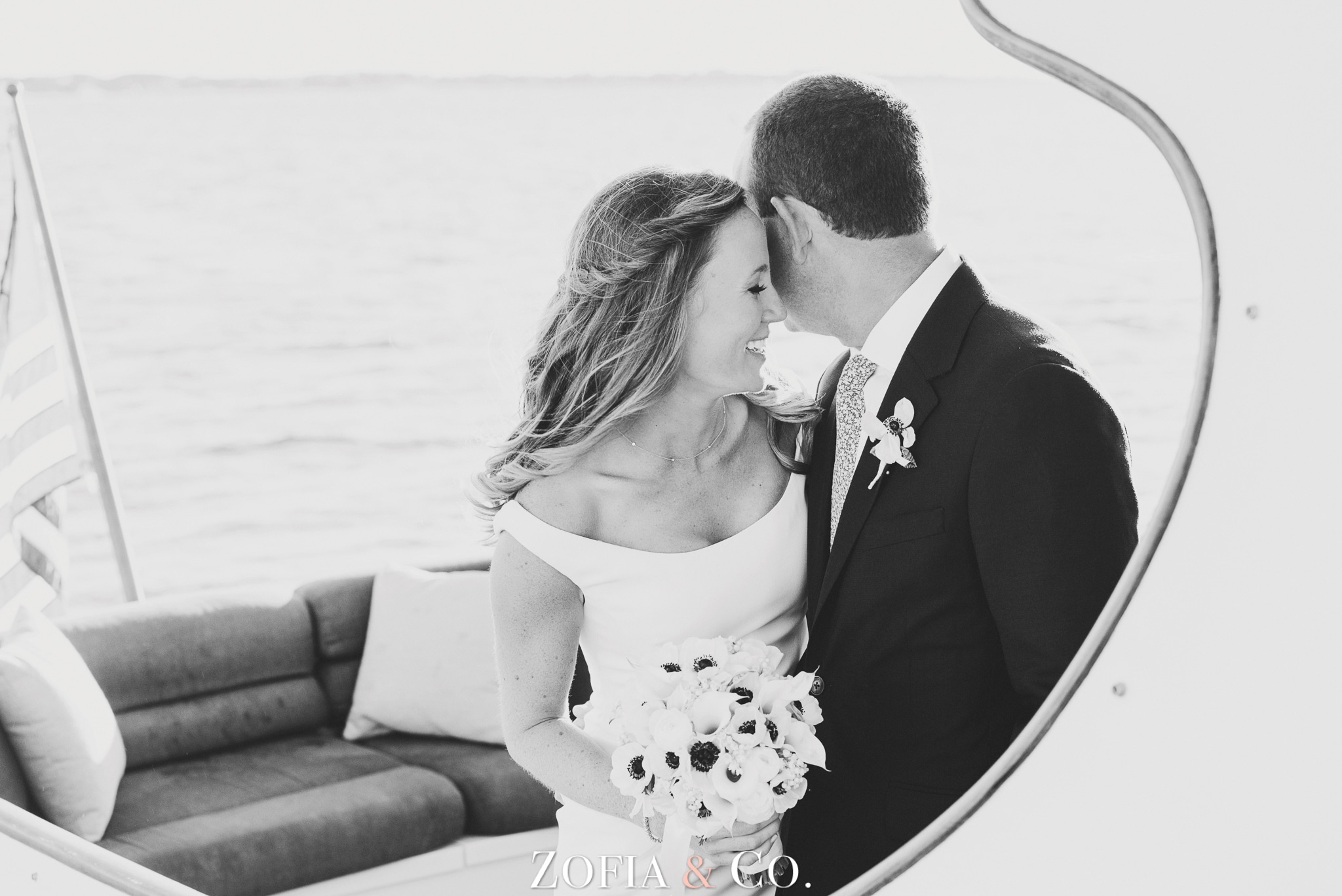 Nantucket wedding at the Wauwinet by Zofia and Co. with Barton and Gray boat, clear tent reception