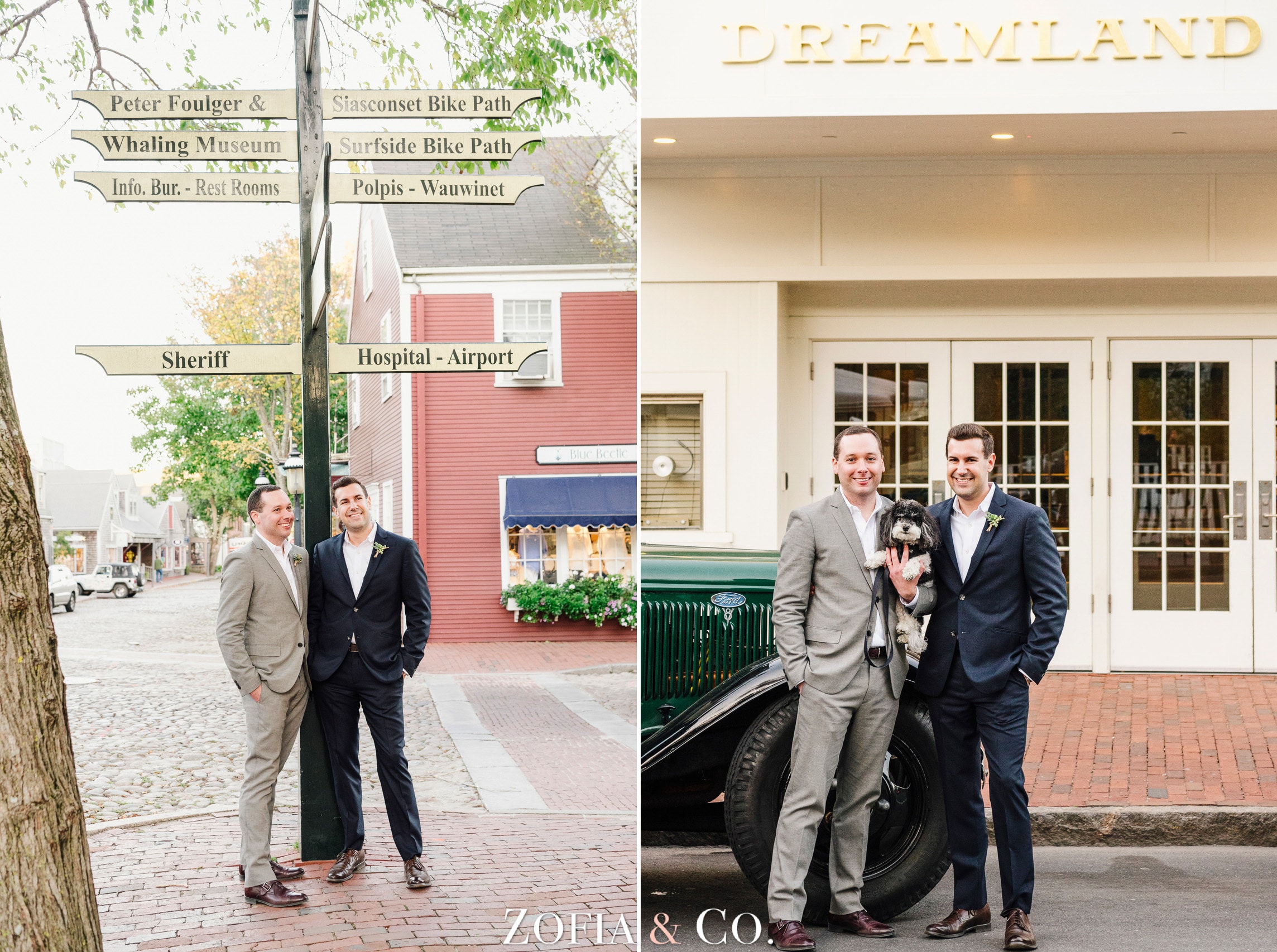 Nantucket Wedding at Brant Point and Dreamland Theater by Zofia and Co.