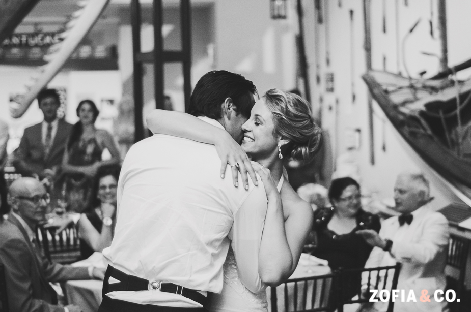 Bohemian Nantucket wedding at the Whaling Museum by Zofia and Co.